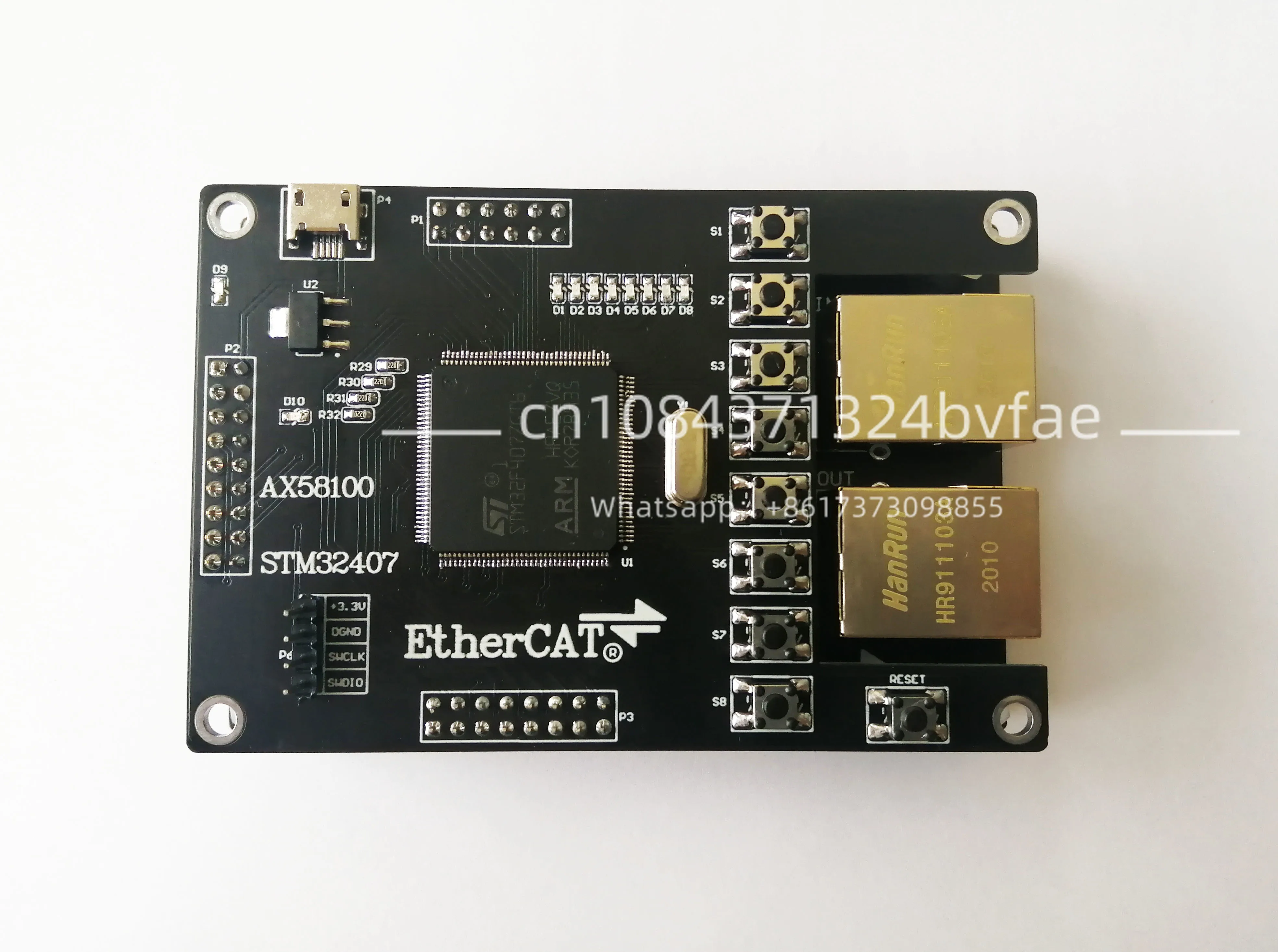 AX58100 AX58100 Slave AX58100 Development Board EtherCAT Slave 16IO CIA402