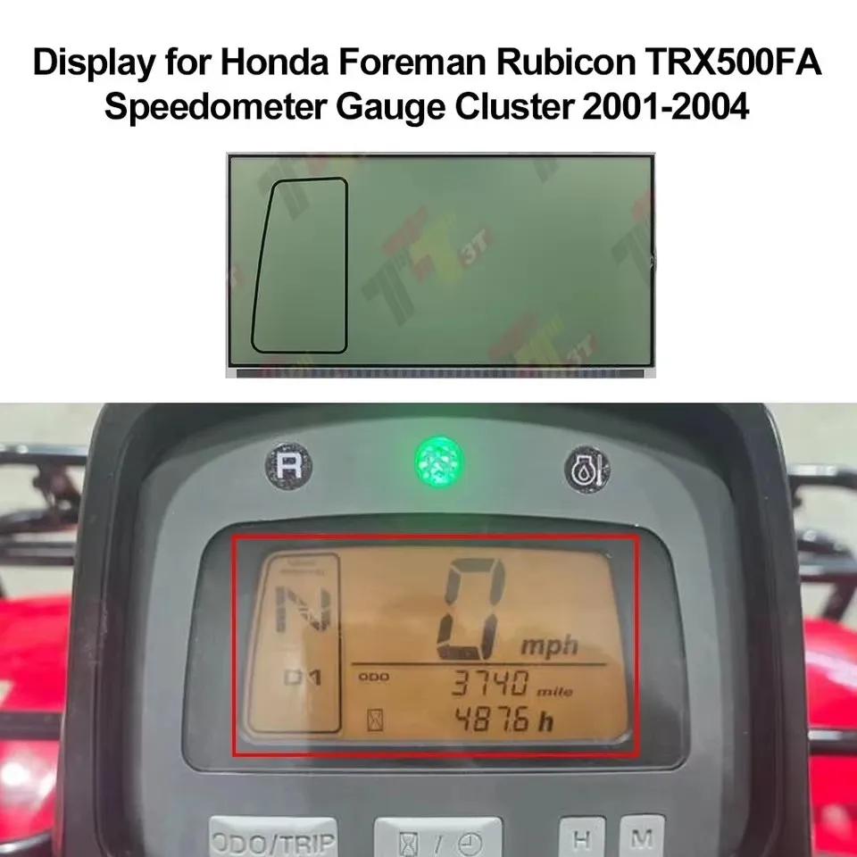 Display for Honda Foreman Rubicon TRX500FA Speedometer Gauge Cluster 2001-2004
