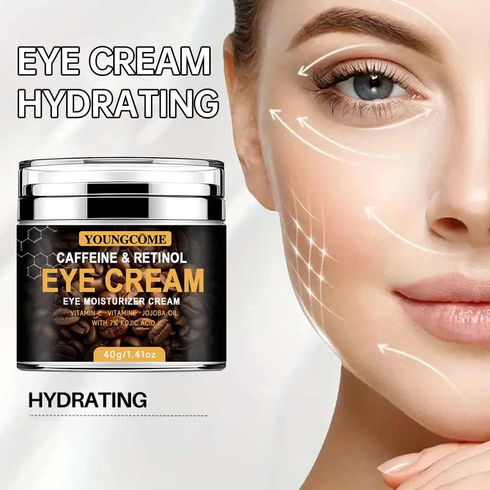 Cafeïne Oogcrème Vervagen Donkere Kringen Oogcrème Verstevigende Verwijdering Wallen Hydraterende Lichter Anti-aging Oogcrème