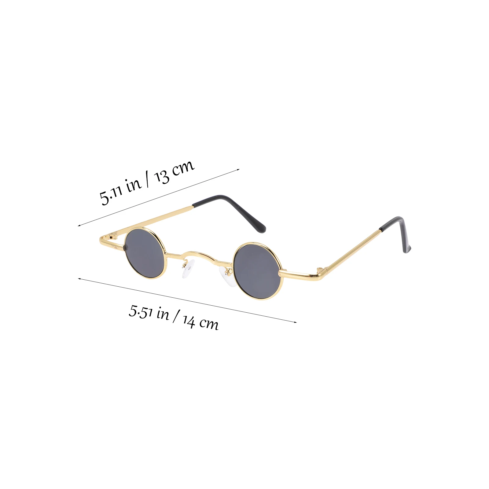 

Retro Punk Round Metal Frame UV400 Protection Fashionable Design For Sunglasses Wedding Beach Photo