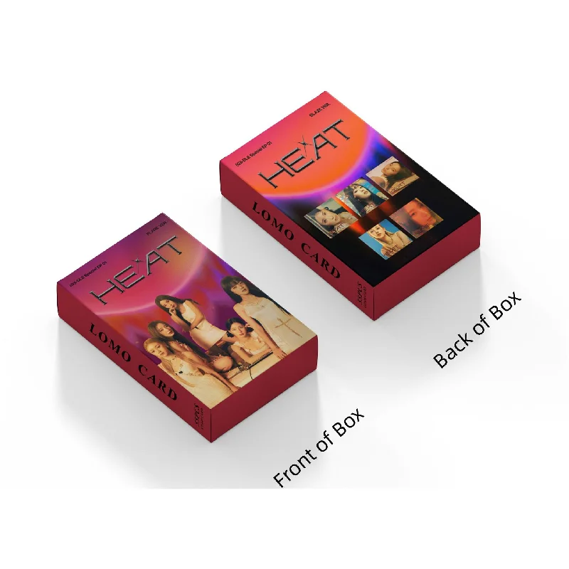 55Pcs/Set KPOP G I-DLE Lomo Card New Album HEAT HD Double-sided High Quality Postcard Photo Cards Fans Collection Gift