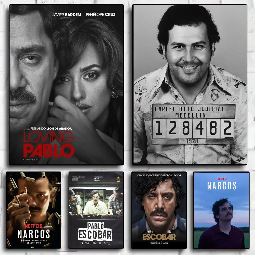 Movie P-Pablo E-Escobar Poster Modern  Wall Art Aesthetic Minimalist Bedroom Decor Cafe Home Gift