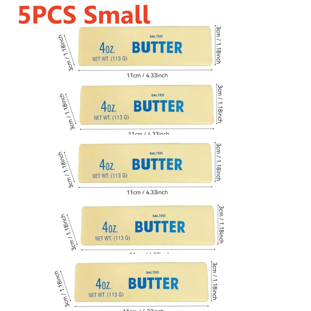 5/1 Stück Quetschbares Elastisches Butter-Stick Fidget-Spielzeug Käse Stressabbau-Spiel Entspannungs-Scherzartikel Quetschspielzeug zur Angstlinderung