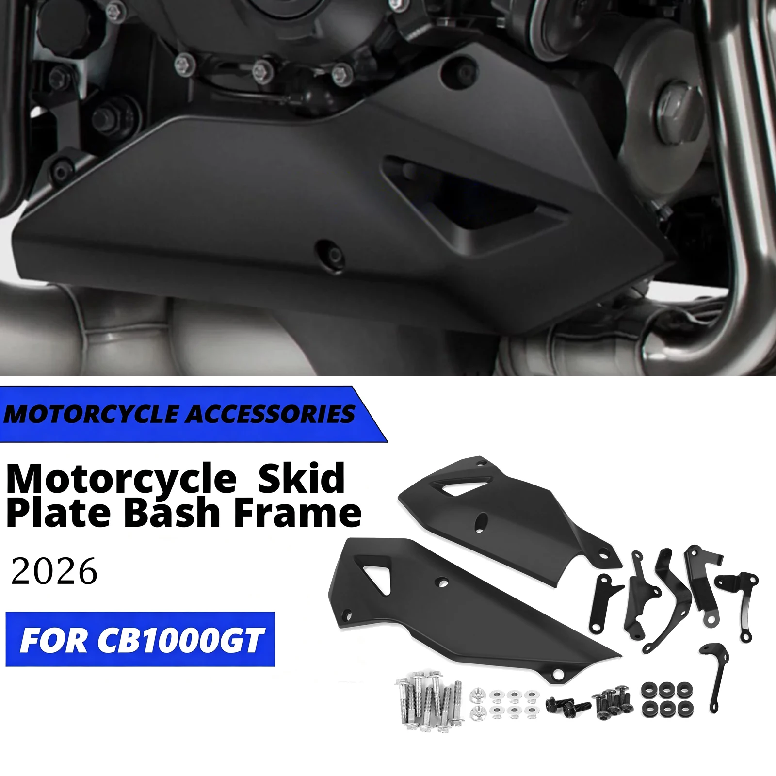 Motorcycle Engine Chassis Skid Plate Guard Protector Cover Lower Bottom Guard For Honda CB1000 GT CB1000GT 2026 CB 1000 GT 2026