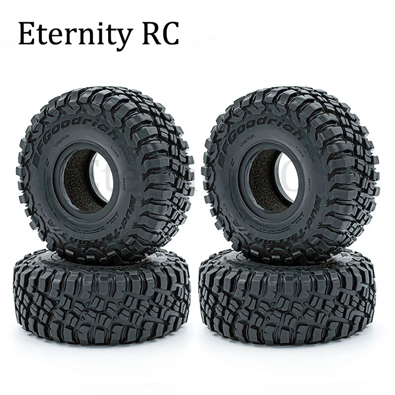 RC 1.9 4PCS  117mm Rubber Tire Rock Crawler Tyre For RC Car TRX4 TRX6 SCX10 D90 TK300 CC01 YIKONG 4102 4103 4082