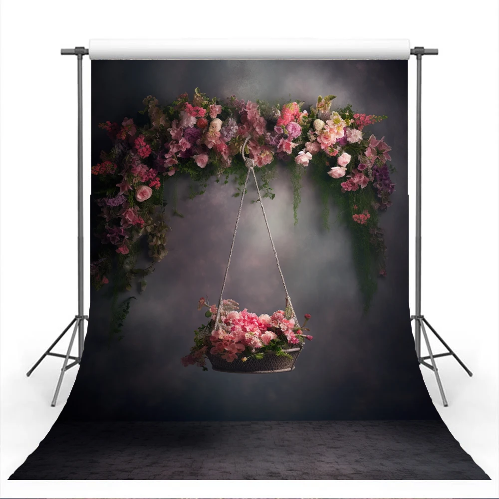 Mocsicka Photography Backdrops Newborn Baby Maternity Floral Broken Wall Background Birthday Portrait Studio Photo Props