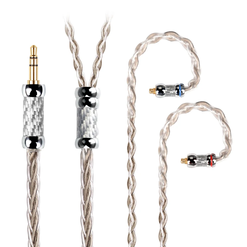 アクセサリー nmhc NICEHCK SilverCat HIFI Audio Replace Wire 8 Core Silver Plated