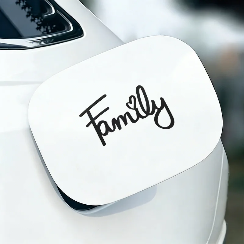 Family Heart Sticker Warm Quote Waterproof Vinyl Decal Car Laptop Cup Phone Motorcycle Window Wall Decoration
