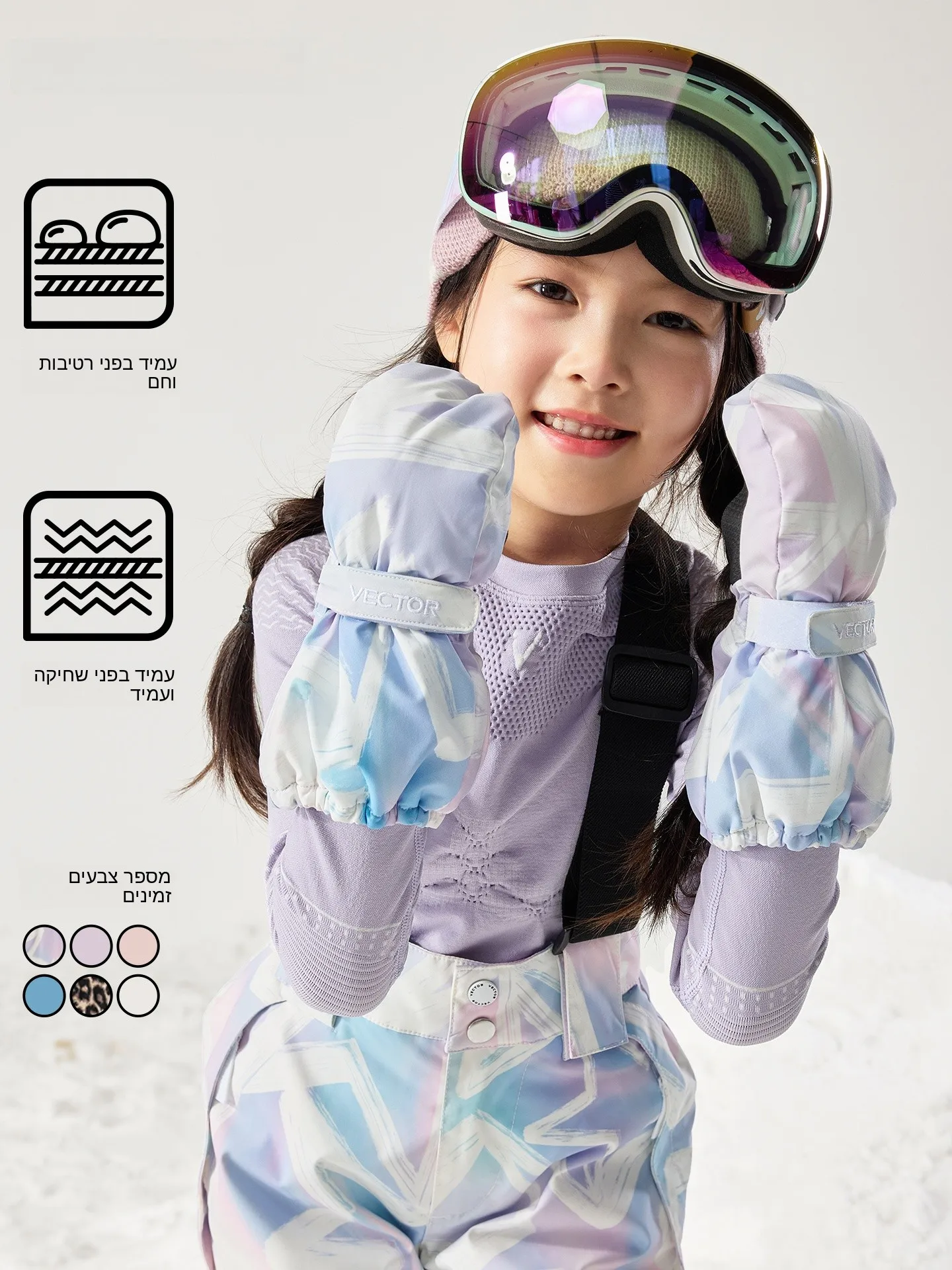 thickened-warm-waterproof-ski-gloves-for-kids-vector-kids-fingerless-gloves-unisex-children's-outdoor-camping-travel-supplies