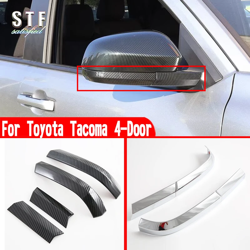 

For 2024 2025 Toyota Tacoma 4-Door Accessories Rearview Mirror Below Strip Trim Decoration W4