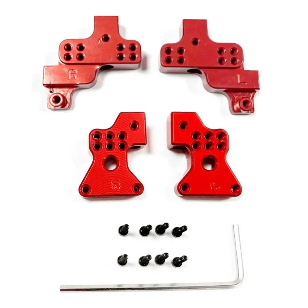 1/24 Aluminum Alloy Steady Shock Absorber Bracket For AXIAL SCX24 RC Car Part RC Car Accessories Replacement Parts Red