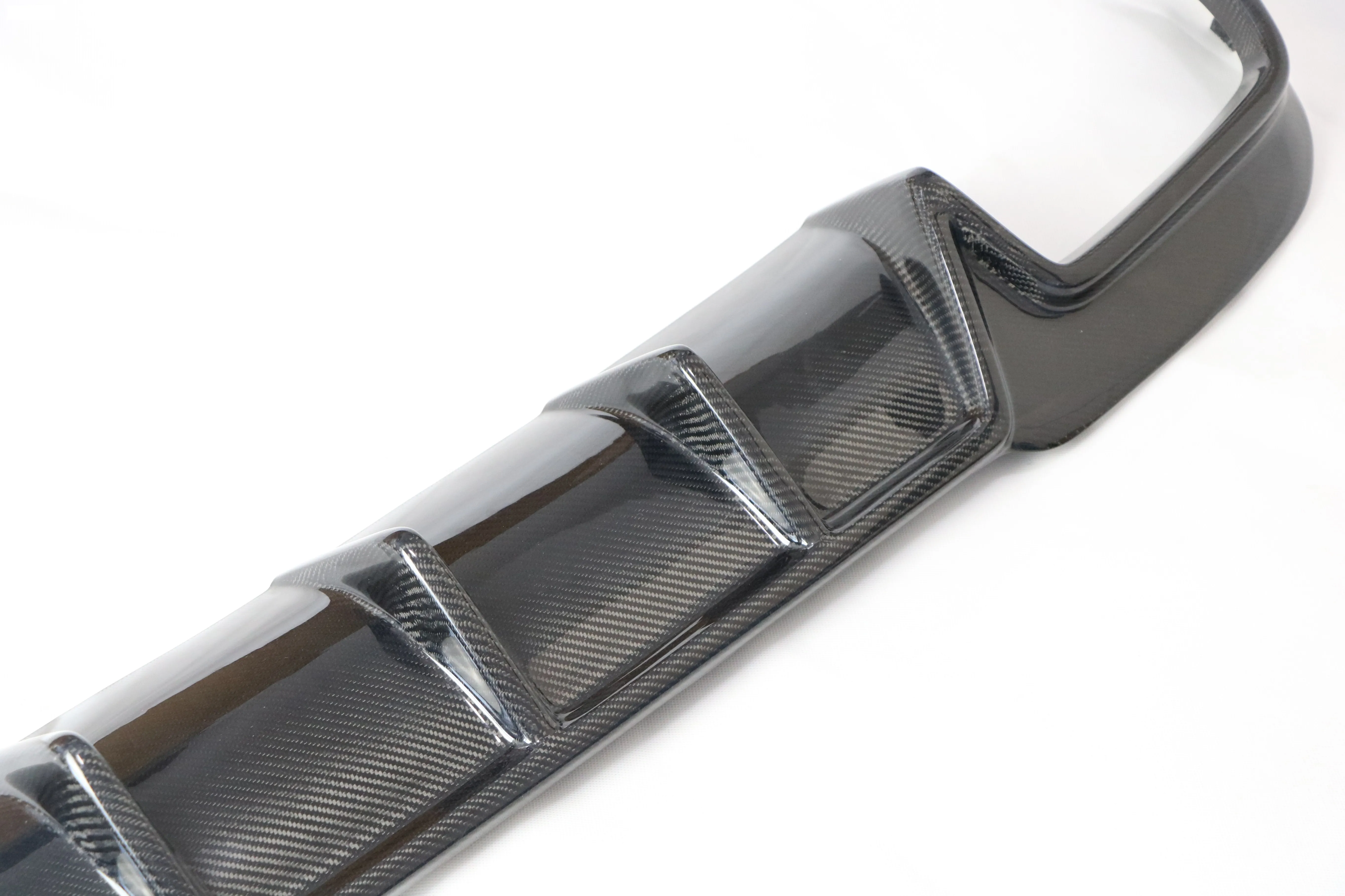 JCHEY Carbon Fiber Rear Lip Diffuser Spoiler For Benz E Class W212 E260 E300 E400 E63 For AMG Sport 2014 -2016 FRP view 2