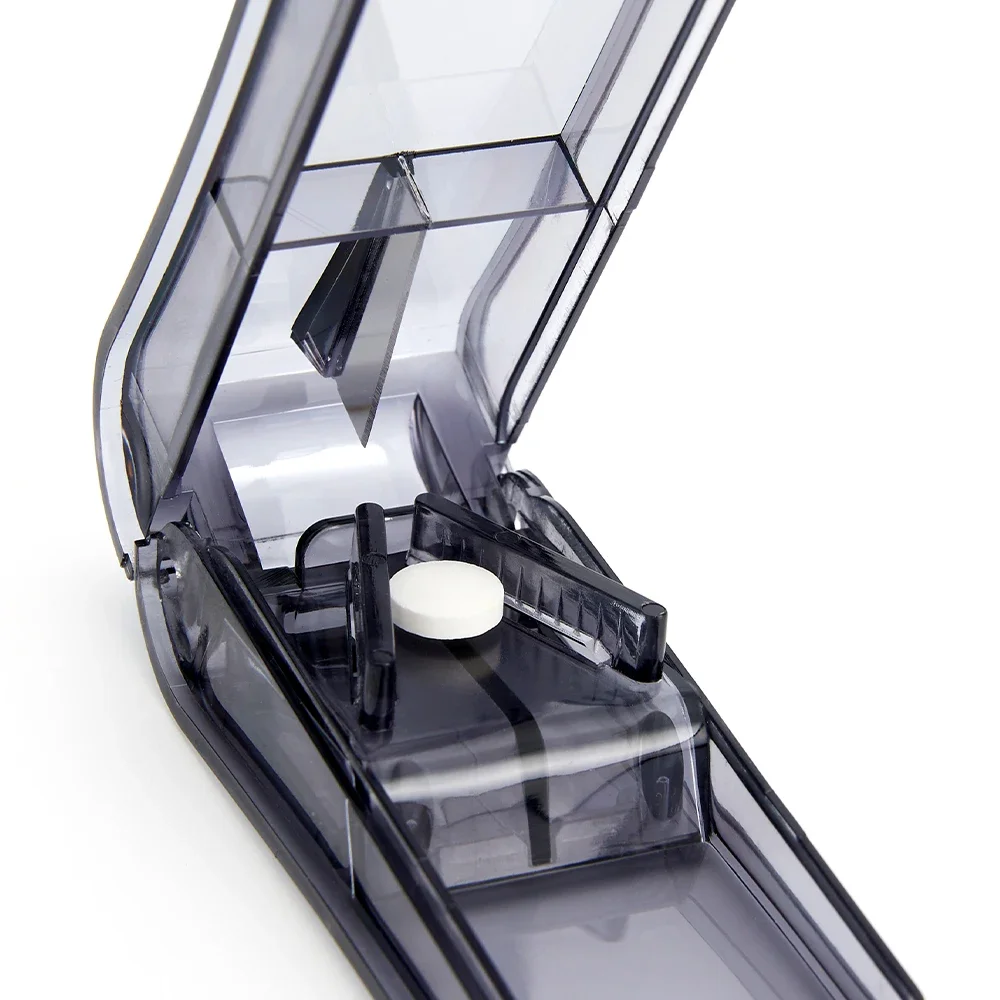 Pill Cutter Portable Drug Tablet Medicine Divider Organizer Pill Cutter Storage Box