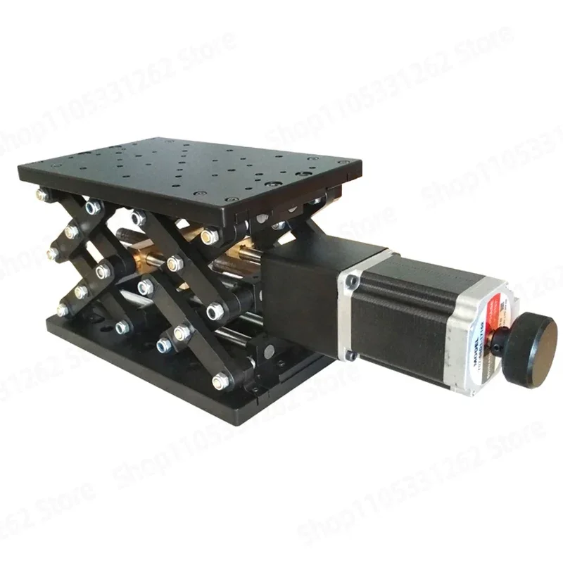 High Precision Electric Lifting Table Z Axis Scissor Lift Platform 120mm Displacement Stage