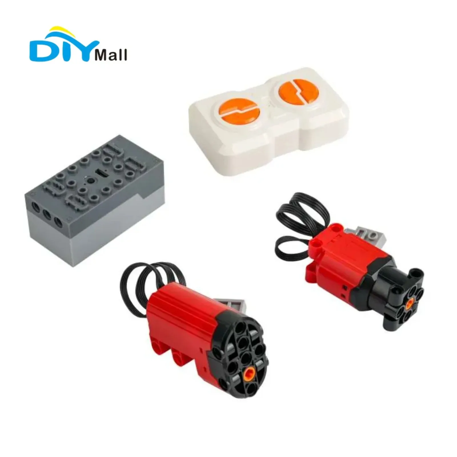 MOC 2.4GHz Remote Control Kit with Lithium Battery Box & Enhanced Motors for legoeds -compatible 1:14 Sports Car Models