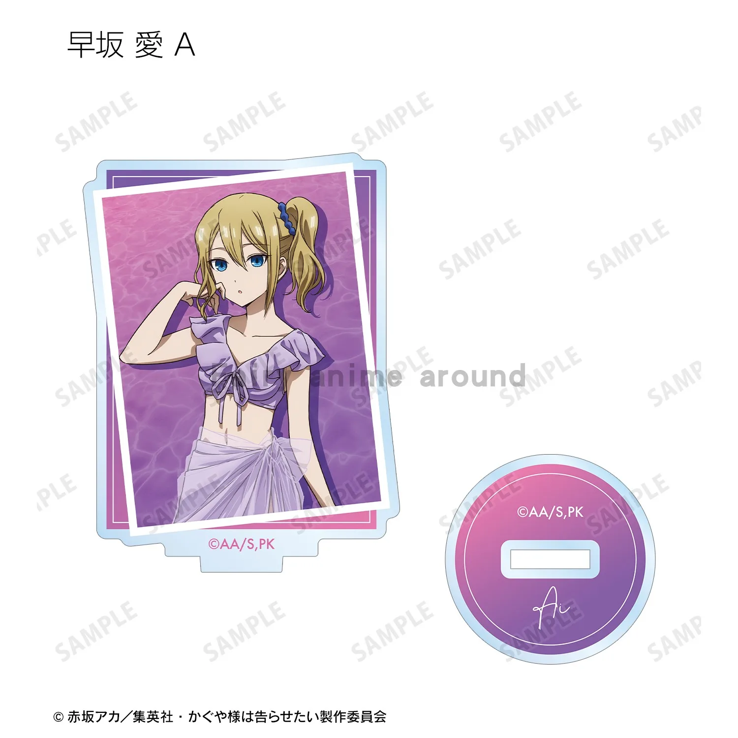 Figurka Iino Miko Shinomiya Kaguya Fujiwara Chika Hayasaka Ai Mini Figurka Lalka Anime Akrylowy Stojak Model Płytka Cosplay Zabawka Prezent