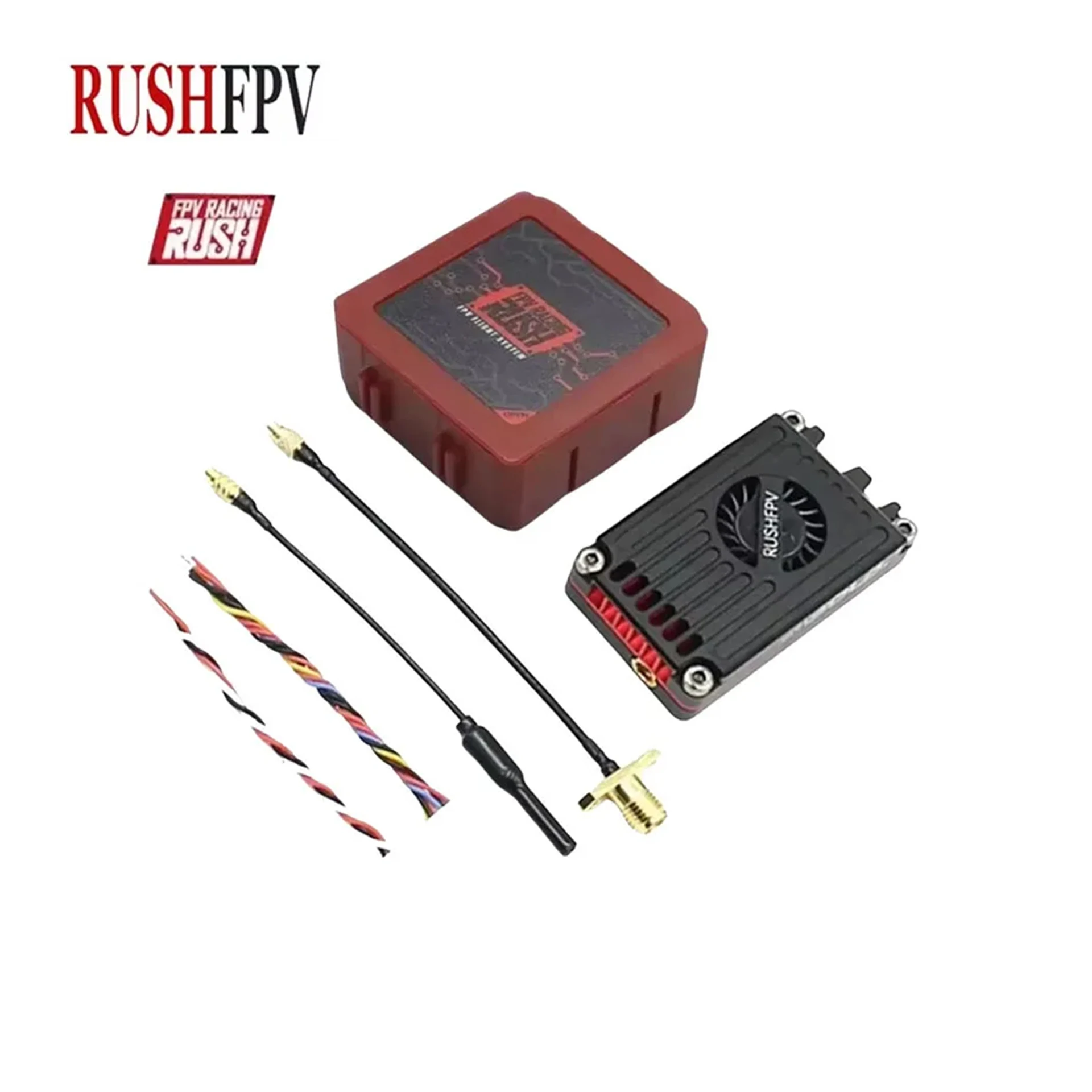 

RUSHFPV MAX SOLO 5.8GHz Video Transmitter 2.5W 2-6S with CNC Housing Silent Cooling Fan for FPV Freestyle & Long Range Flying