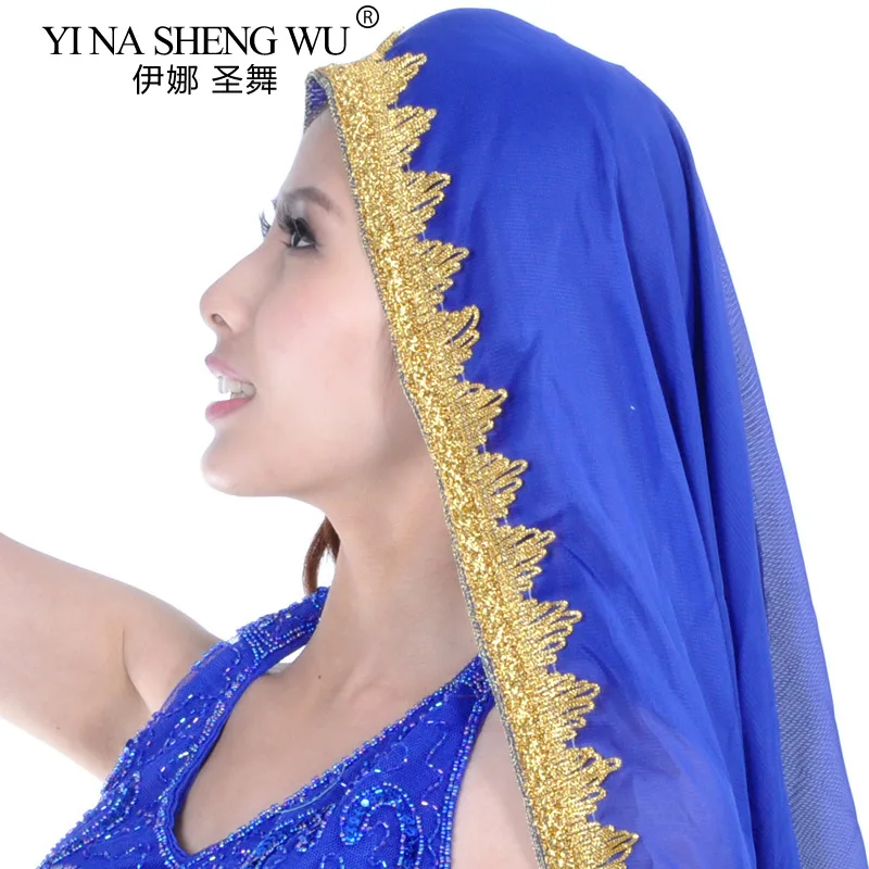 Buikdans Grote Sluier Sjaal Hoge Kwaliteit 120*70Cm Tribale Hoofddoek Zigeuner Sjaals Dans Sjaals Zigeuner Sjaal Grote Witte Uitvoering