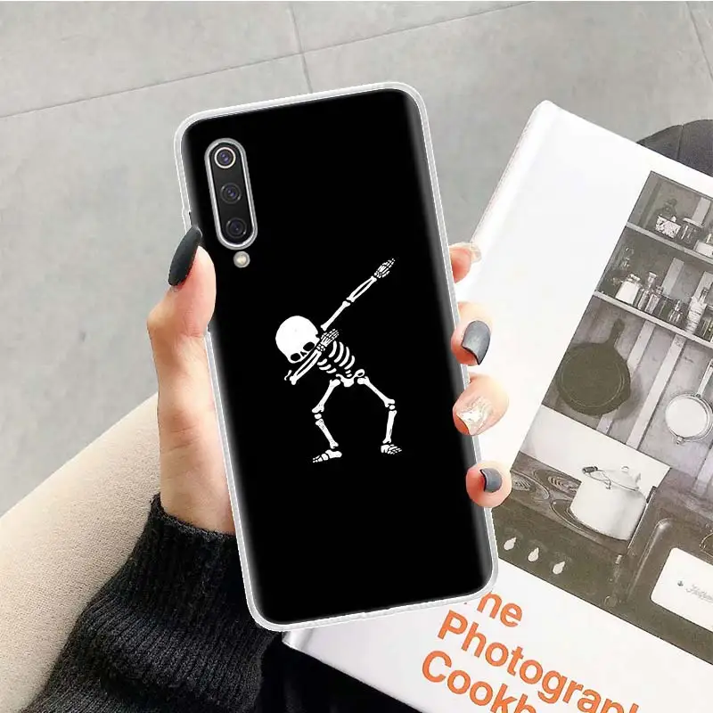 Spooky Skull Funny Dance Skeleton Phone Case For Xiaomi Redmi Note 13 12S 12 11S 10 9 8 10S 11 11T 11E Pro Plus + 9S 8T 7 5G Cov