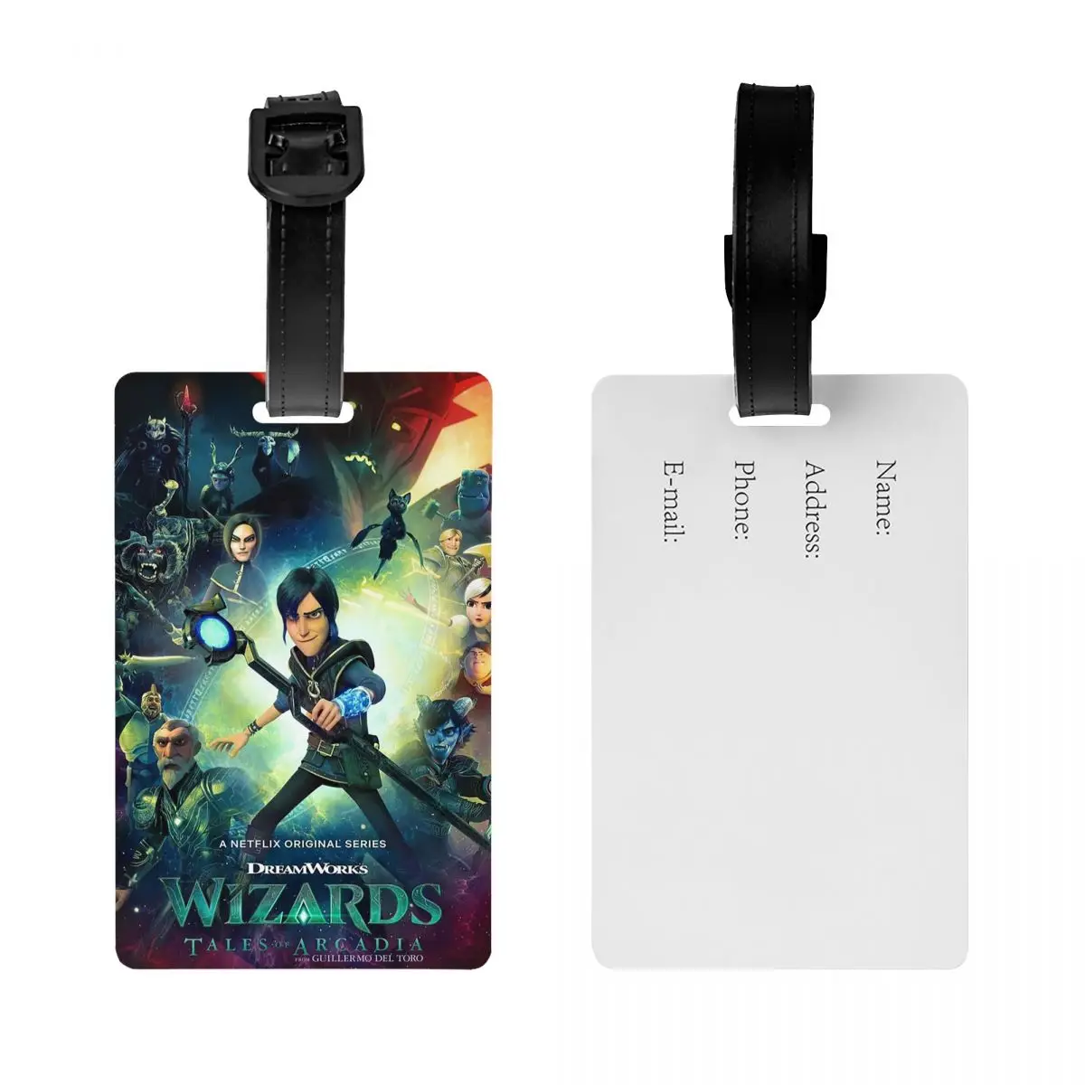 الكرتون TrollHunters علامات الأمتعة حقيبة الملحقات السفر لطيف الأمتعة الصعود علامة التسمية حامل معرف اسم العنوان #2