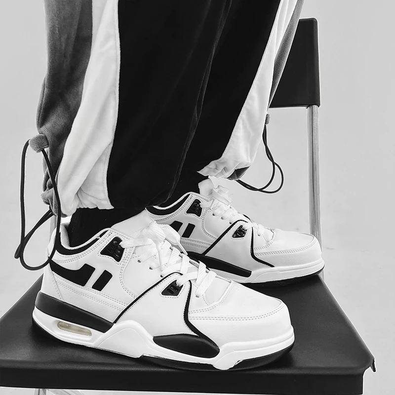 الرجال جديد وسادة هوائية أحذية رسمية في الهواء الطلق المضادة للانزلاق ومقاومة للاهتراء أحذية رياضية غير رسمية للرجال/النساء سميكة سوليد حذاء أبيض