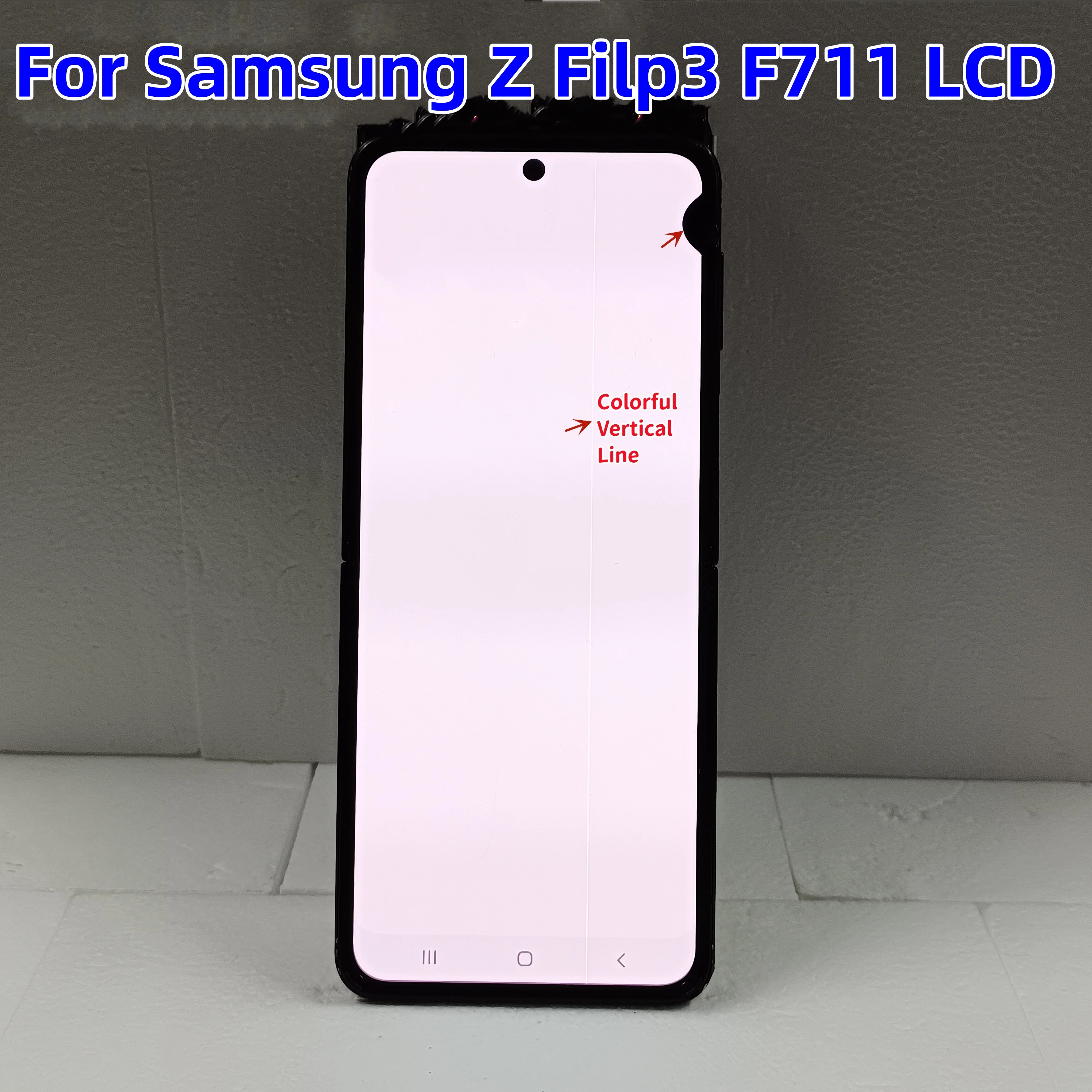 

100% Works Amoled Screen For Samsung Z Flip3 Display Lcd Sm-f711u F711b F7110 With Defect Display Touch Screen Assembly