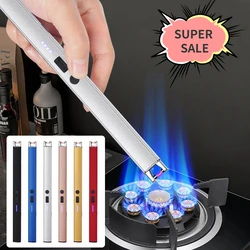 Electric Arc Ignition Windproof Pulse Flameless Plasma Ignition Candle Lighters USB Rechargeable Lighter Kitchen Outdoor BBQ