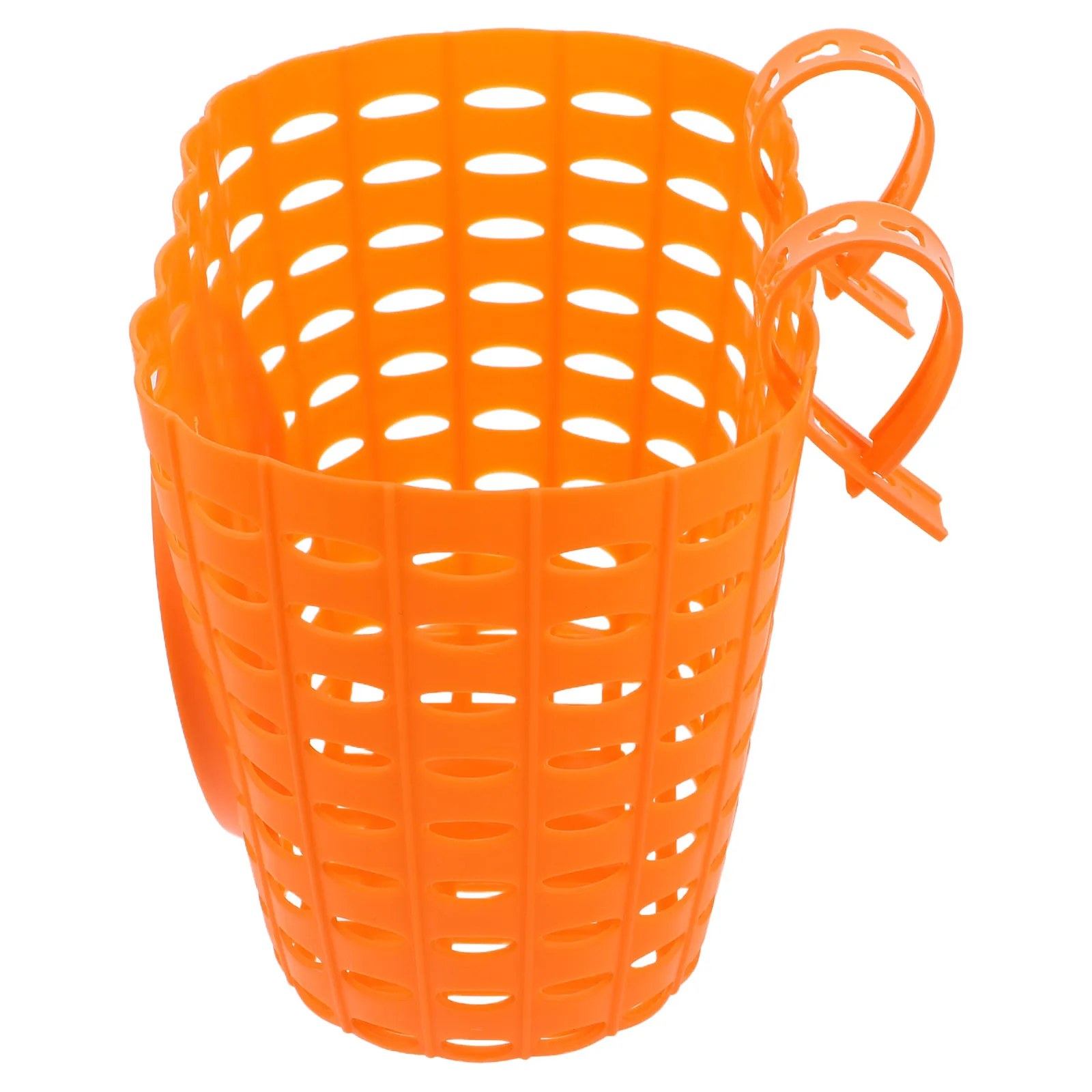 

Children's Basket Bicycle Storage Stroller Bike Kids Front Container Orange for Handlebar