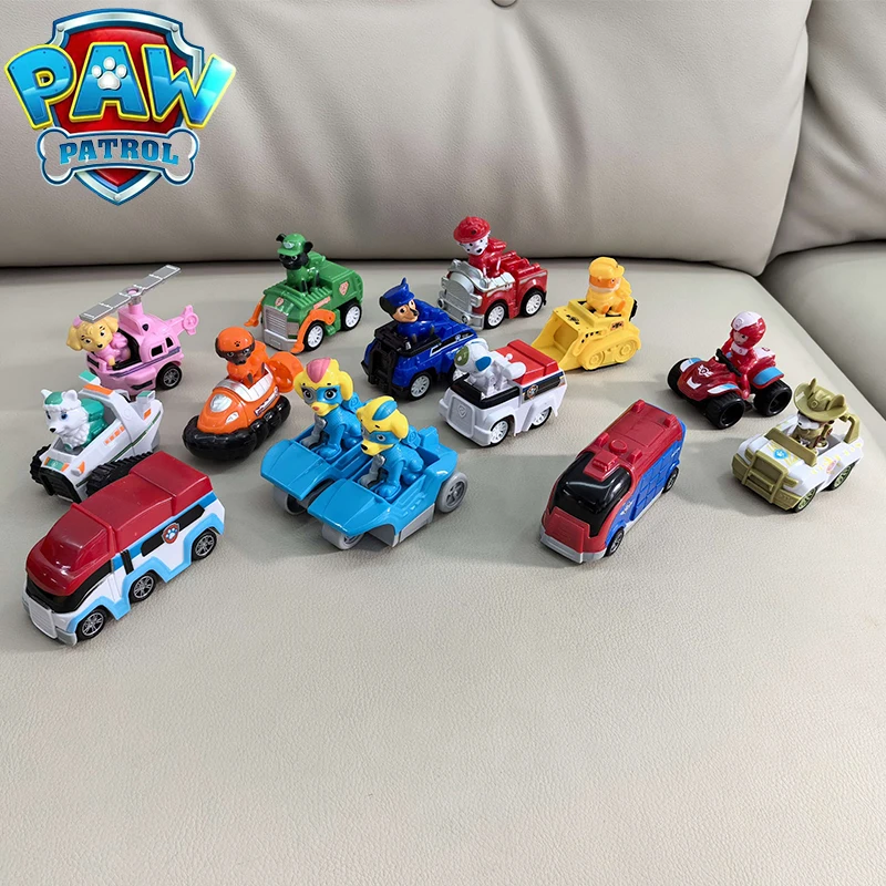 

14pcs Paw Patrol Pull-back Vehicle Toy Car Figure Cartoon Marshall Rubble Chase Rescue Vehicle Game Toys Kid Children Gift