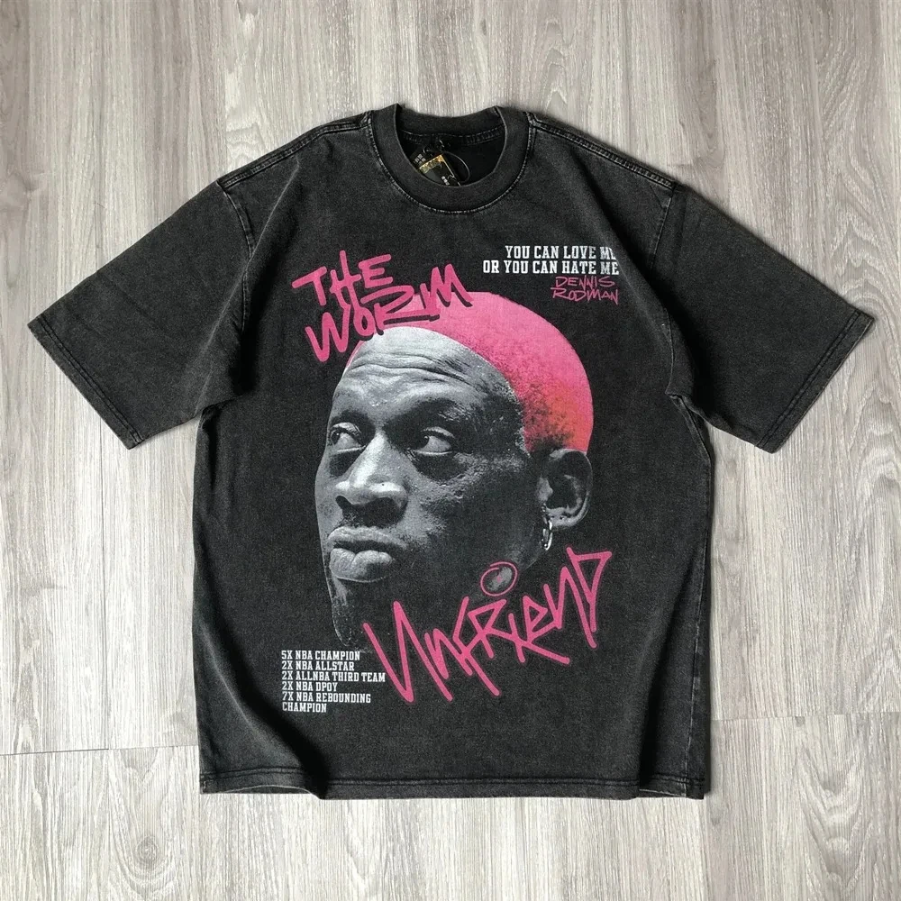 

Лидер продаж 2024, винтажная одежда, уличная мода, модная Ретро футболка с принтом, свободная футболка оверсайз в стиле хип-хоп, хлопковая футболка для мужчин