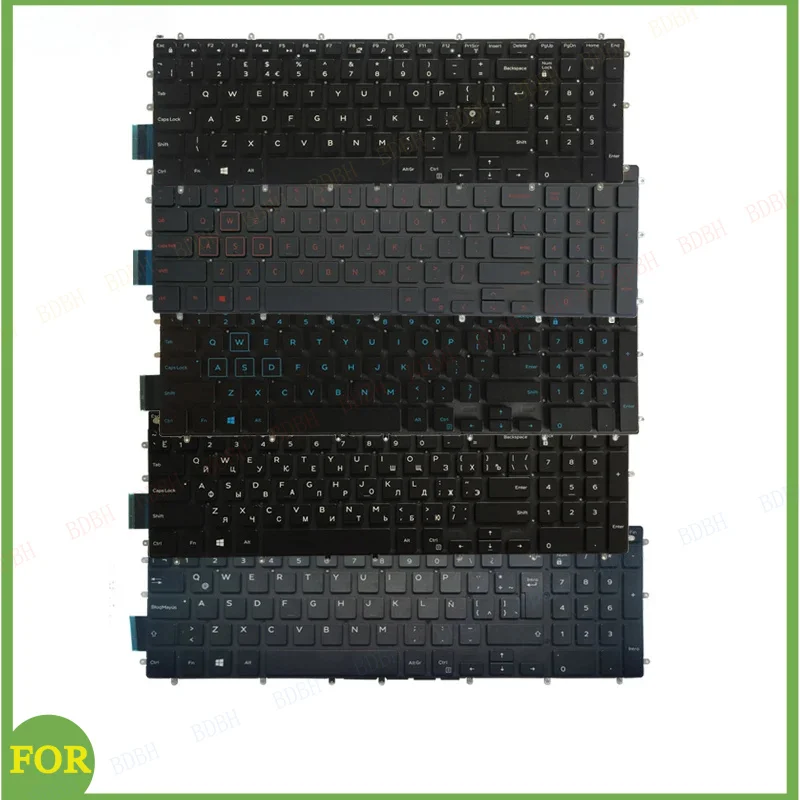 For G3 3590 3579 3779 3593 G5 5500 G7 7588 7570 7580 7587 Russian RU/UK/US/Spanish SP/Latin LA/Brazil BR laptop Keyboard