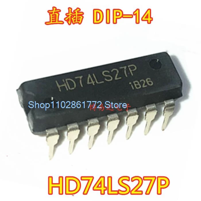 (10PCS/LOT)  HD74LS27P SN74LS27N DIP14 /