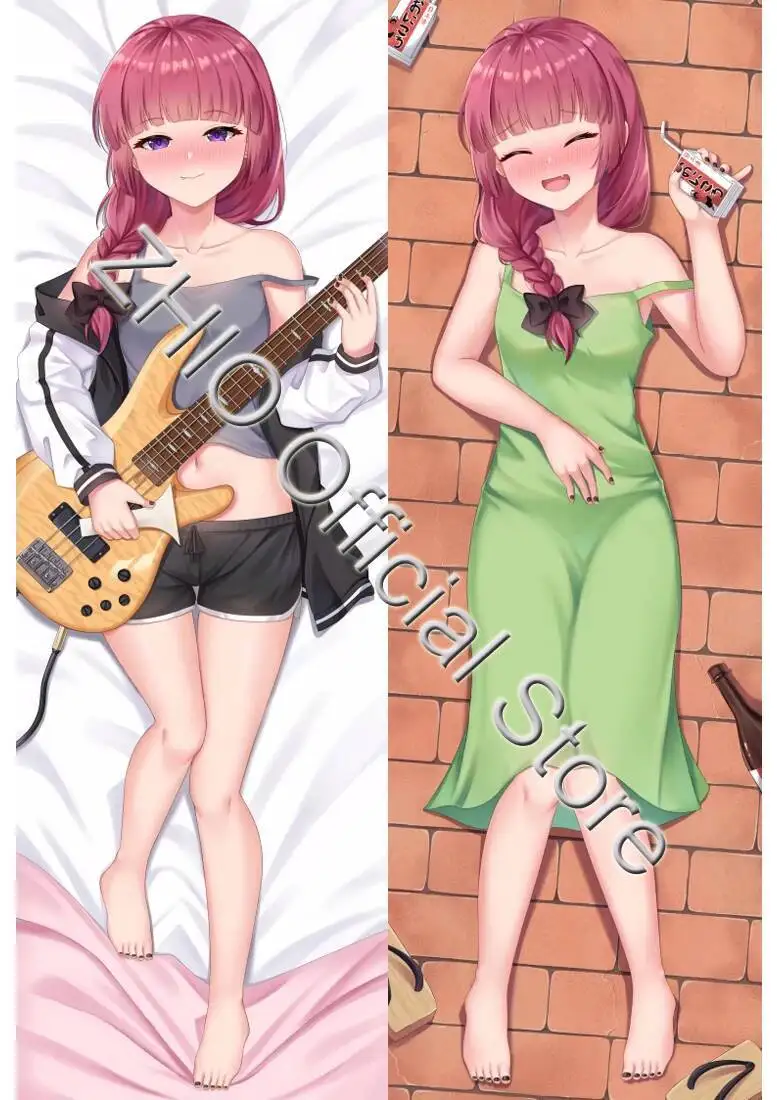 

BOCCHI THE ROCK Hiroi Kikuri Dakimakura Waifu наволочка с 2-сторонним принтом на петлях для тела аниме наволочка подарок Декор кровати