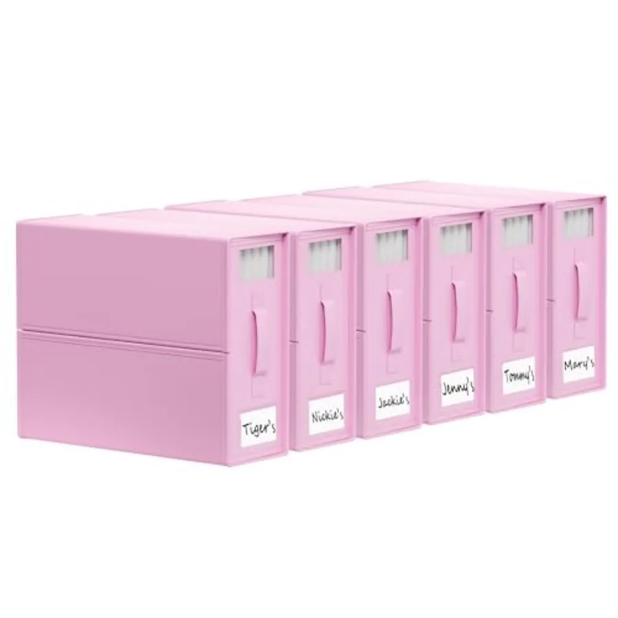 

SheetCube Bed Sheet Organizers and Storage 6 Pack Foldable Linen Closet Organizer with Window and Label Bedding Folder Storage