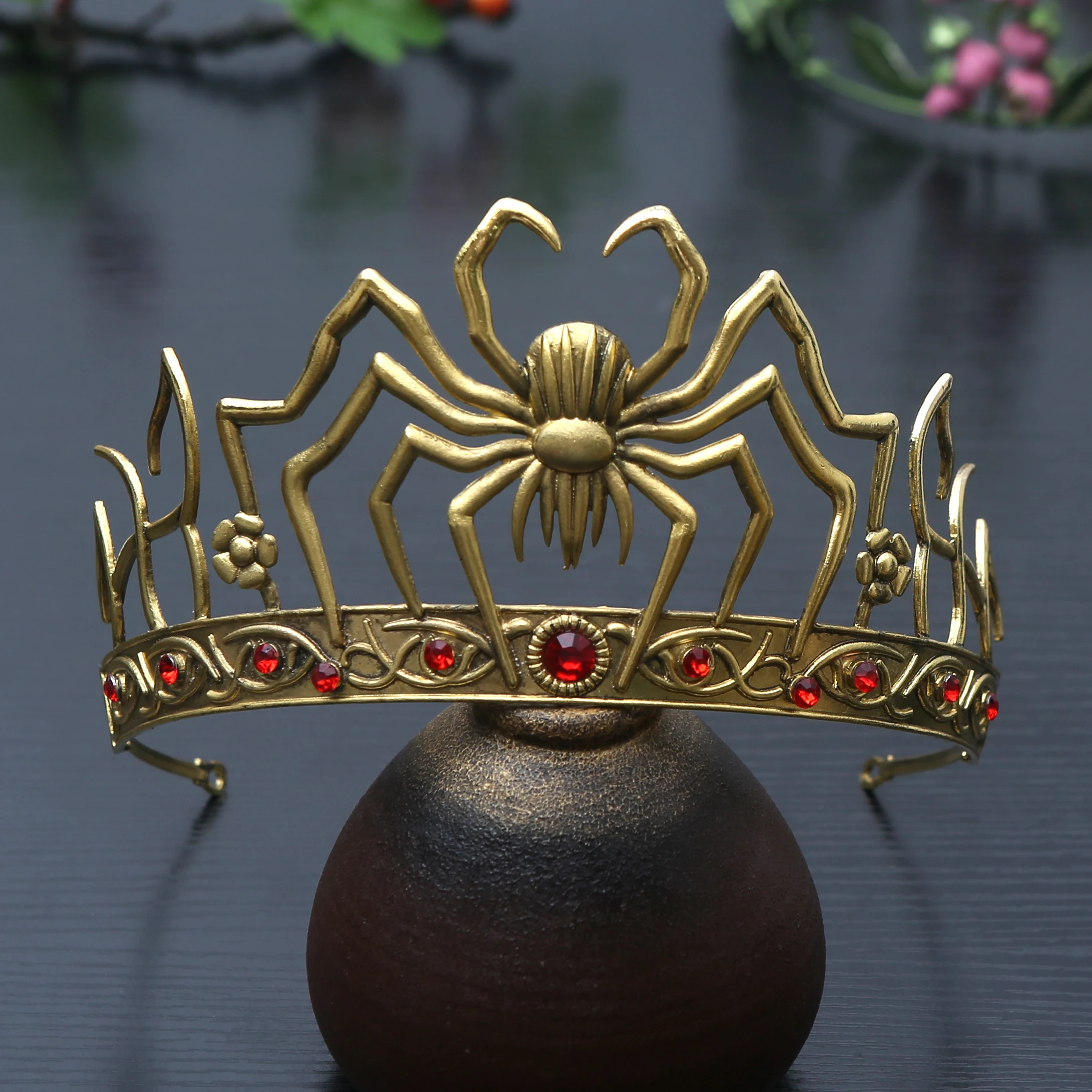 

1pc Halloween Retro Spider Hair Crown Headpiece Theme Party Male Female Performance Hair Accessories Role Play Accessory