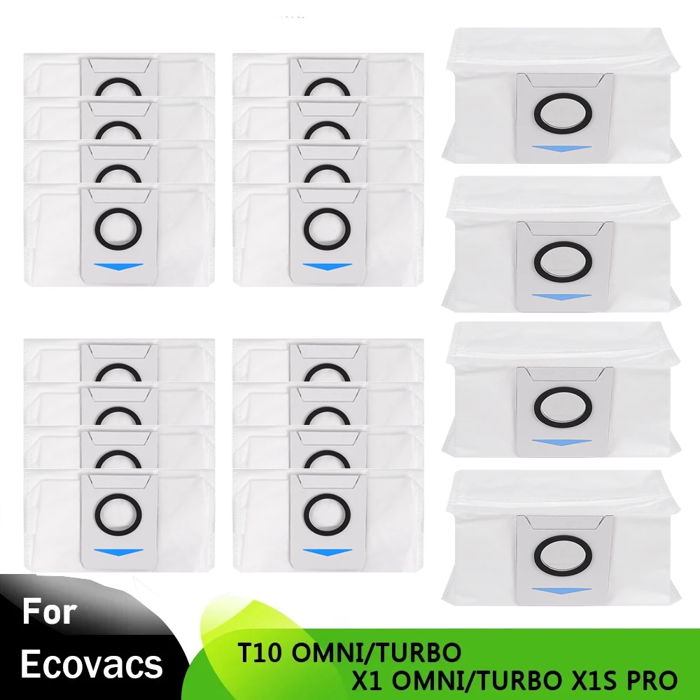 Мешок для пыли для Ecovacs Deebot X1 OMNI/TURBO T10 OMNI/TURBO T20 Pro, сменный мешок для сбора пыли, аксессуар для робота-пылесоса.