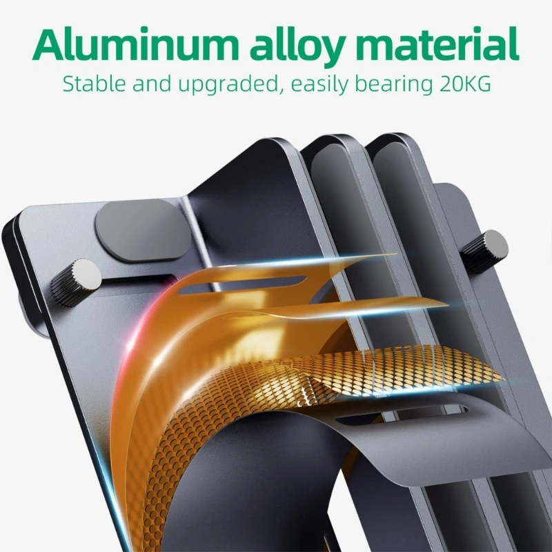 Laptop Stand Adjustable Aluminum Notebook Holder Desk Organise for Laptops 601B