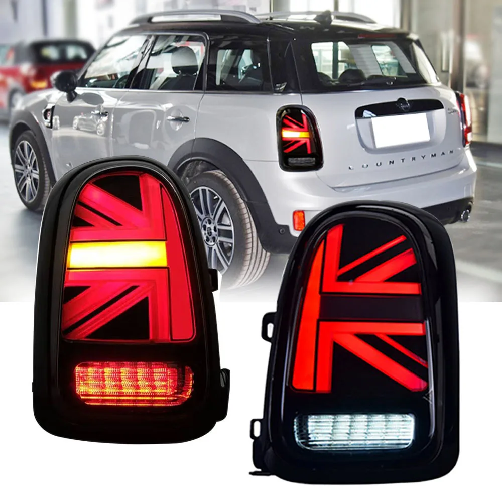 Pop For BMW MINI F60 2017-2021 LED Taillight Rear Brake Sequential Turn Signals Taillight Assembly