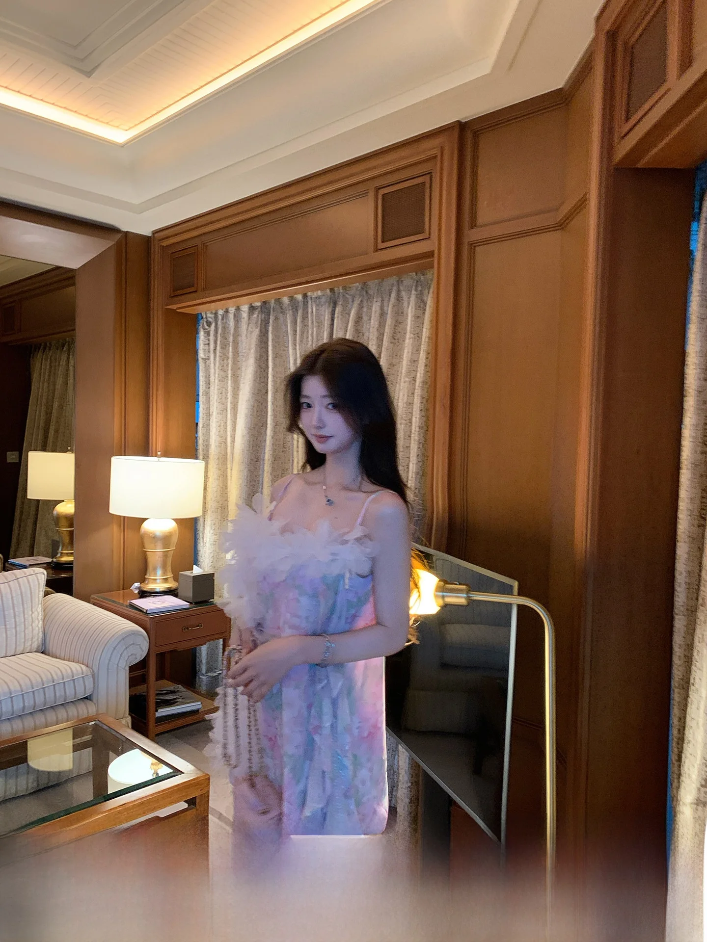 Vestido de Mujer YOLI Zhang Yuli con Estampado Floral de Ensueño de Verano, Flores 3D, Falda Corta Elegante, Fibra de Poliéster