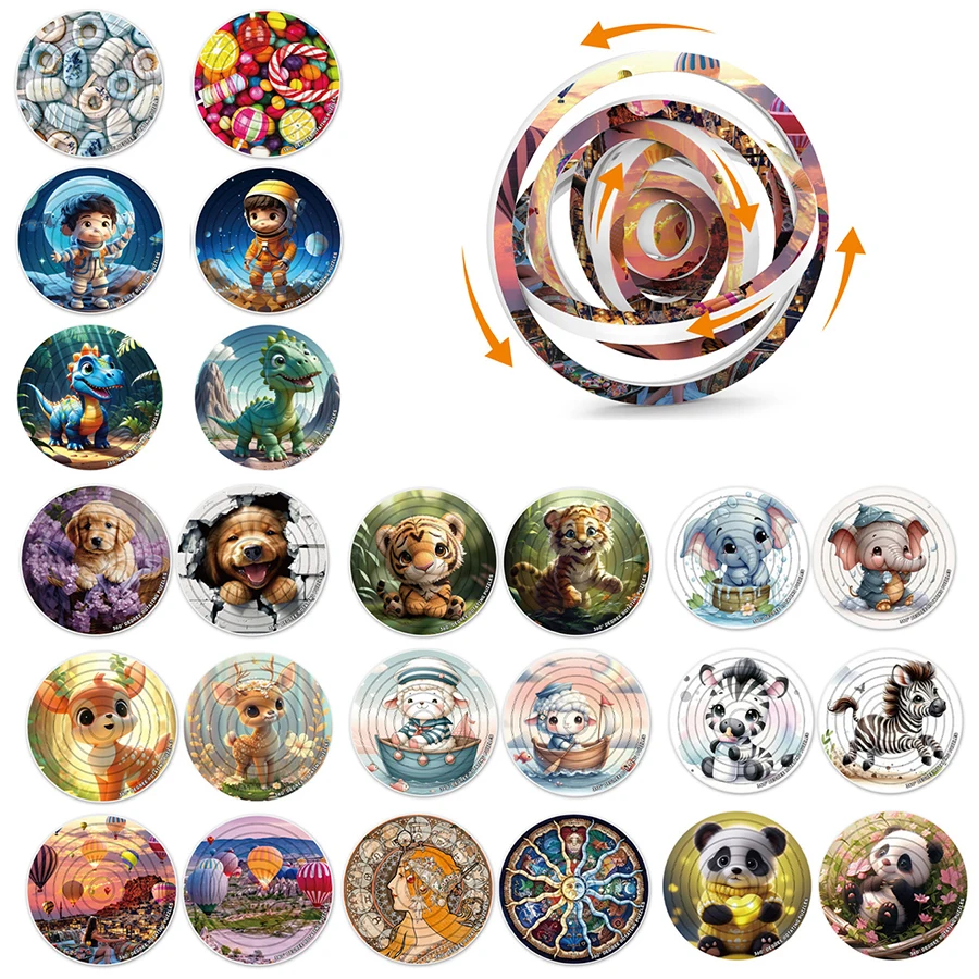 

Rotating puzzle Decompression stereo 360° Rotating Puzzle decompression children's puzzle