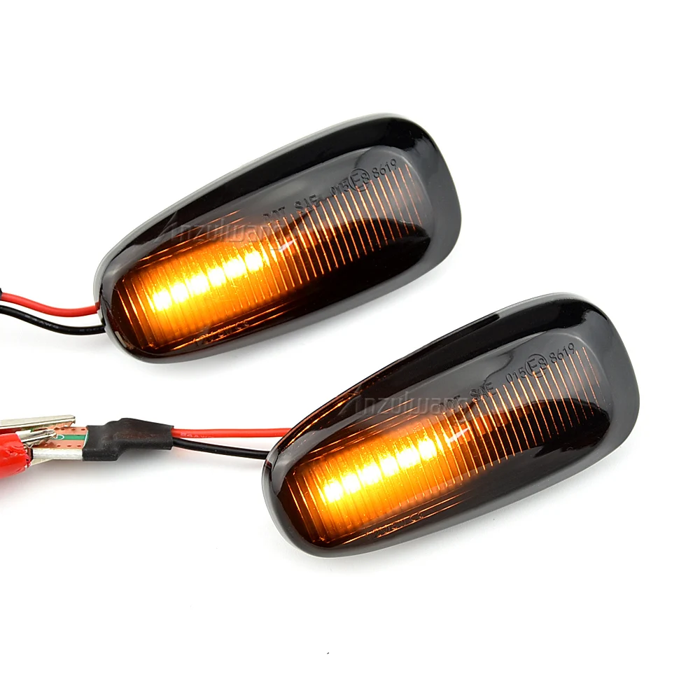 2Pcs LED Dynamic Fender Side Marker Light Turn Signal Lamps For Opel Frontera B/Speedster Astra G/Zafira A/Cadillac STS Vauxhall