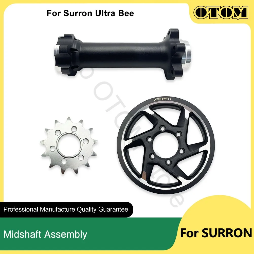 OTOM For Surron Ultra Bee Motorcycle Midshaft Primary Drive Rear Pulley Front Sprocket Mid Shaft SUR-RON UltraBee 2025 Bike Part