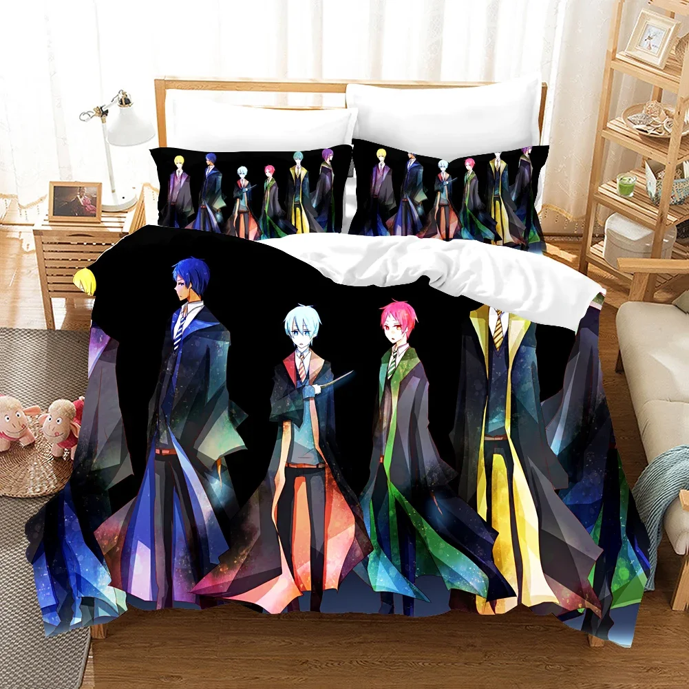 Anime Kurokos Basketball Bedding Set Comforter 3D Print Luxury Duvet Cover Set Home Textile Queen King Single Size Cartoon Kids