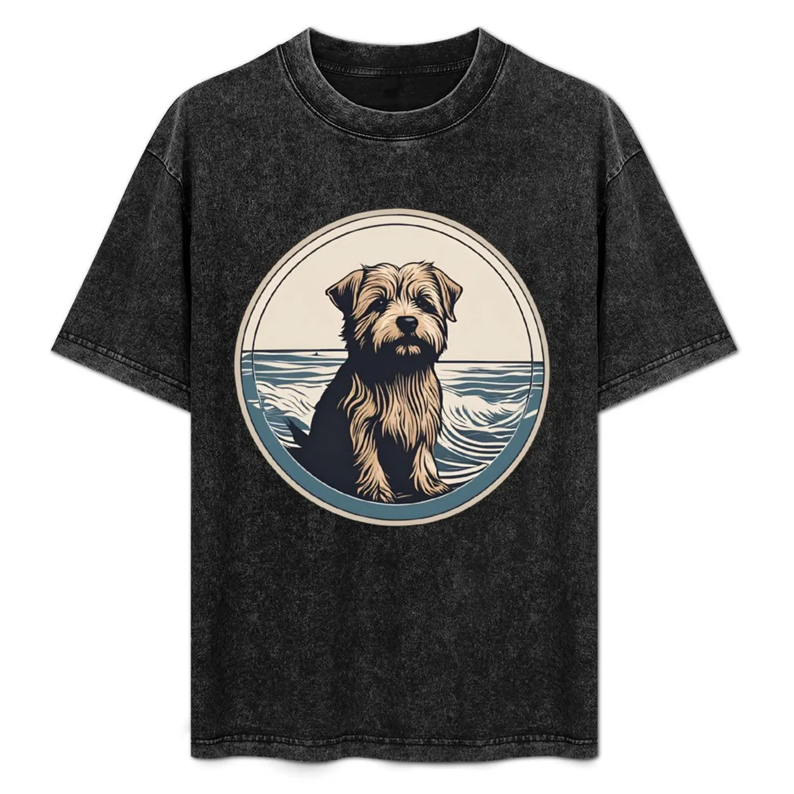 

Traveler dog in the sea Norfolk Terrier dog onwer T-Shirt Basic All Season Solid T-Shirt