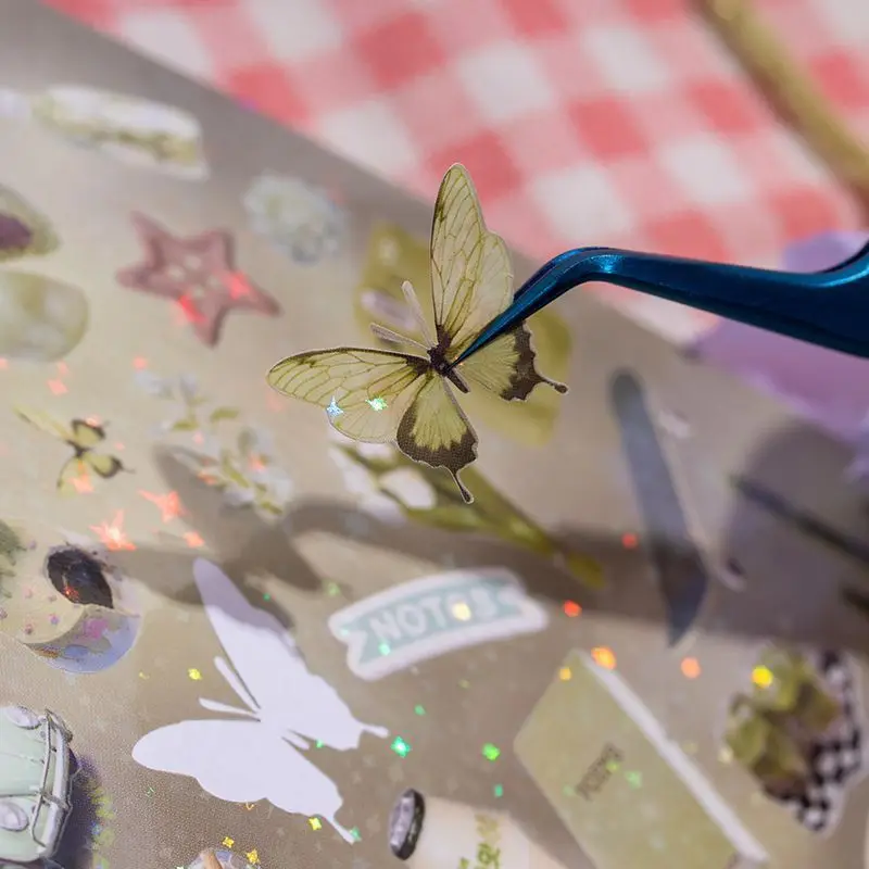 

45sheets Cutting-Model Sticker Books Cute Decor Gooka Diy Material Creative Versatile Collage Handmade Decorative Stickers