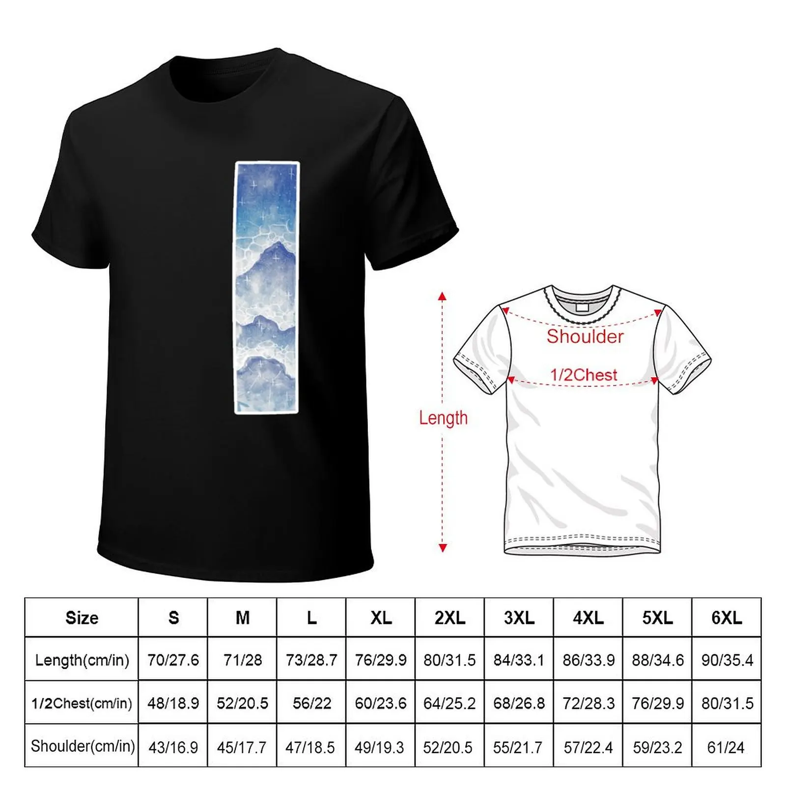 Water column T-Shirt t shirt man cotton T-Shirt