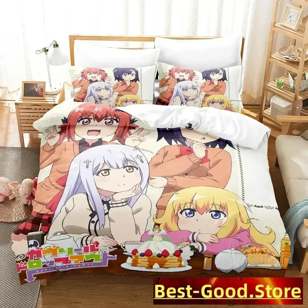 

2023 Gabriel Dropout 3D Anime parure Printed Bed Set Duvet Cover Pillowcase Bedding Set Linen Sheet Quilt Cover Queen King Size