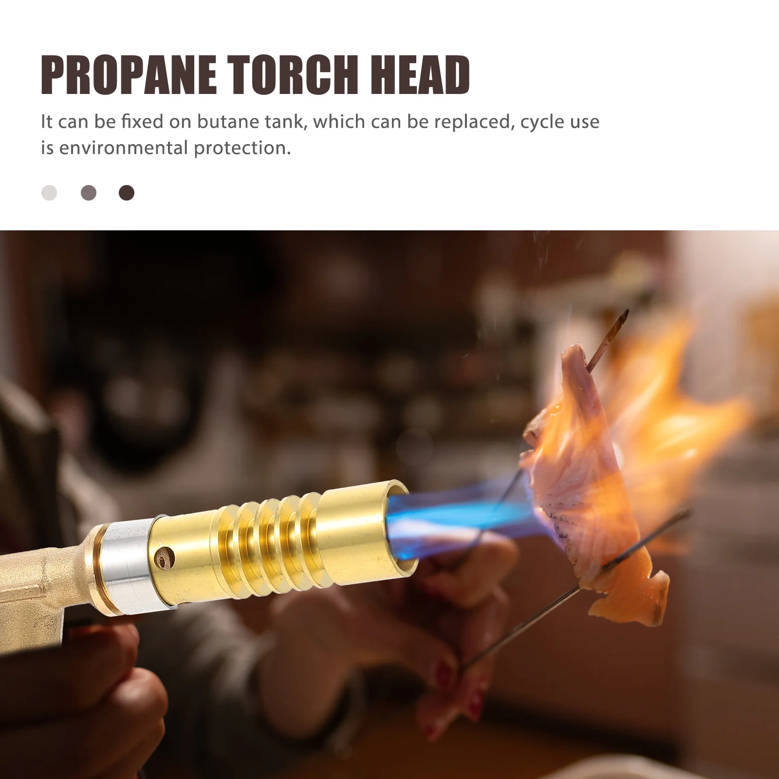 

Portable Propane Torch Head Professional Lengthen Flame Burner Metal Welding Torch Outdoor Cooking Camping Supply Multi Use