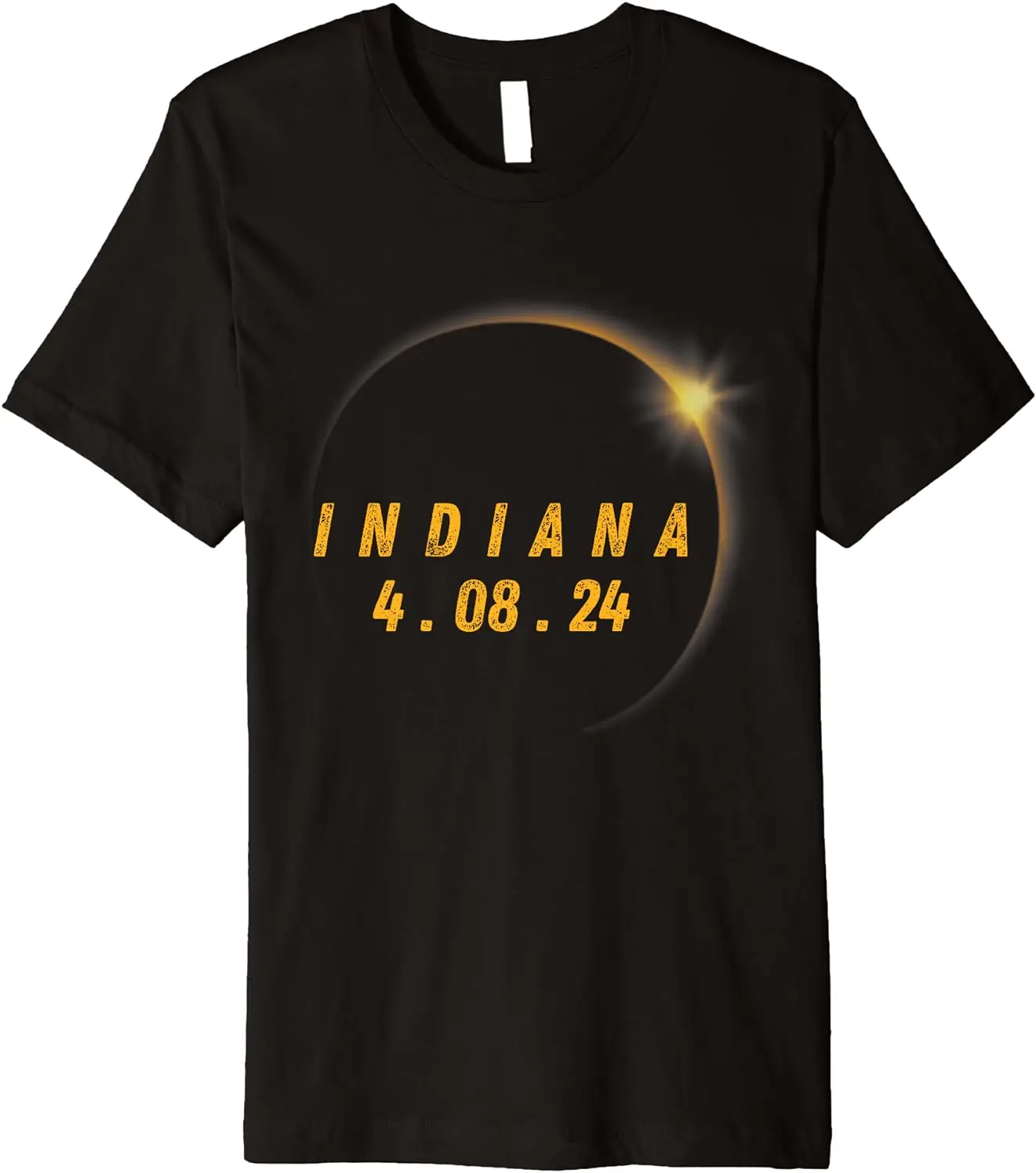 Solar Eclipse 2024 Indiana Total Eclipse America Graphic Premium T-Shirt