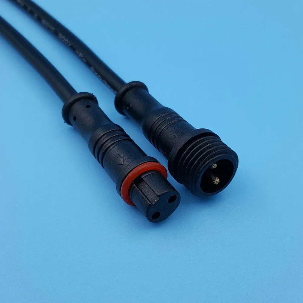 5 Pairs IP65 Waterproof 2/3-Pin 22AWG Wire LED Male And Female Cable Connector LED Light Bar Connector DC 12V Camera Power Cord